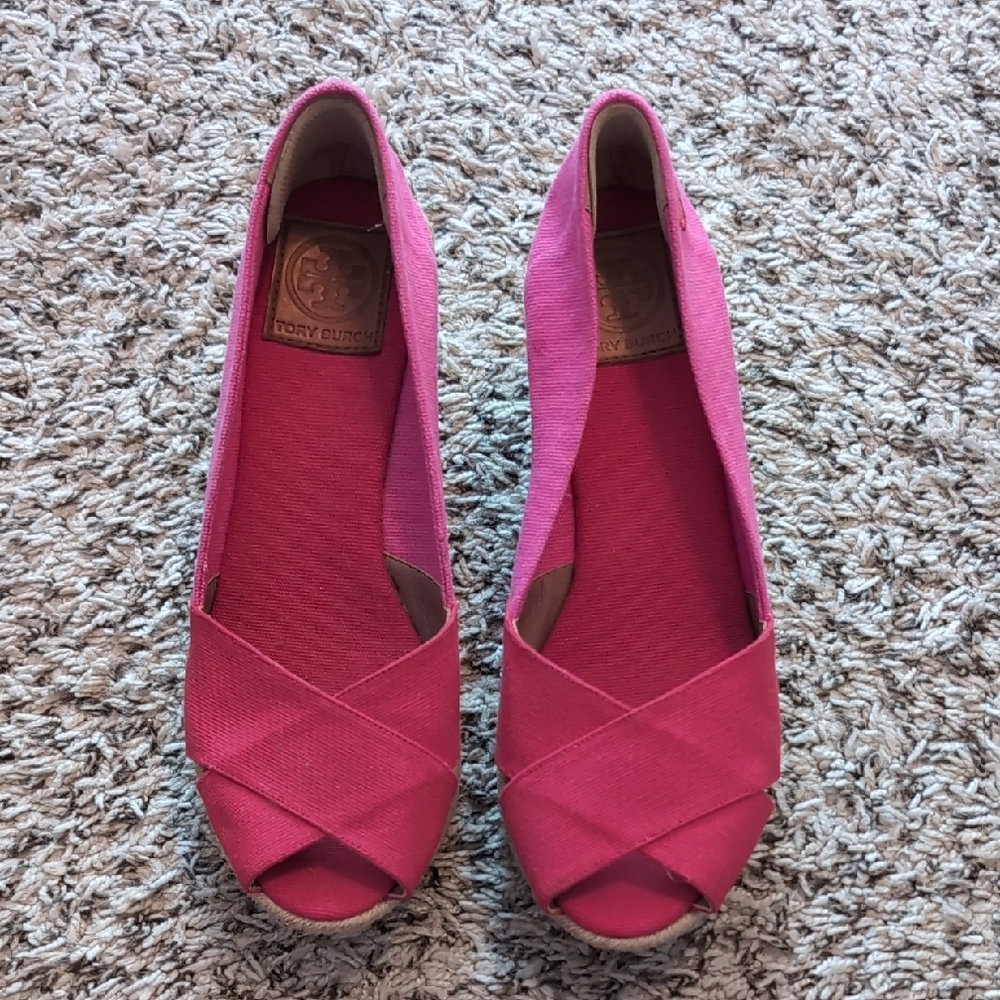 Tory Burch Fuchsia Espadrilles